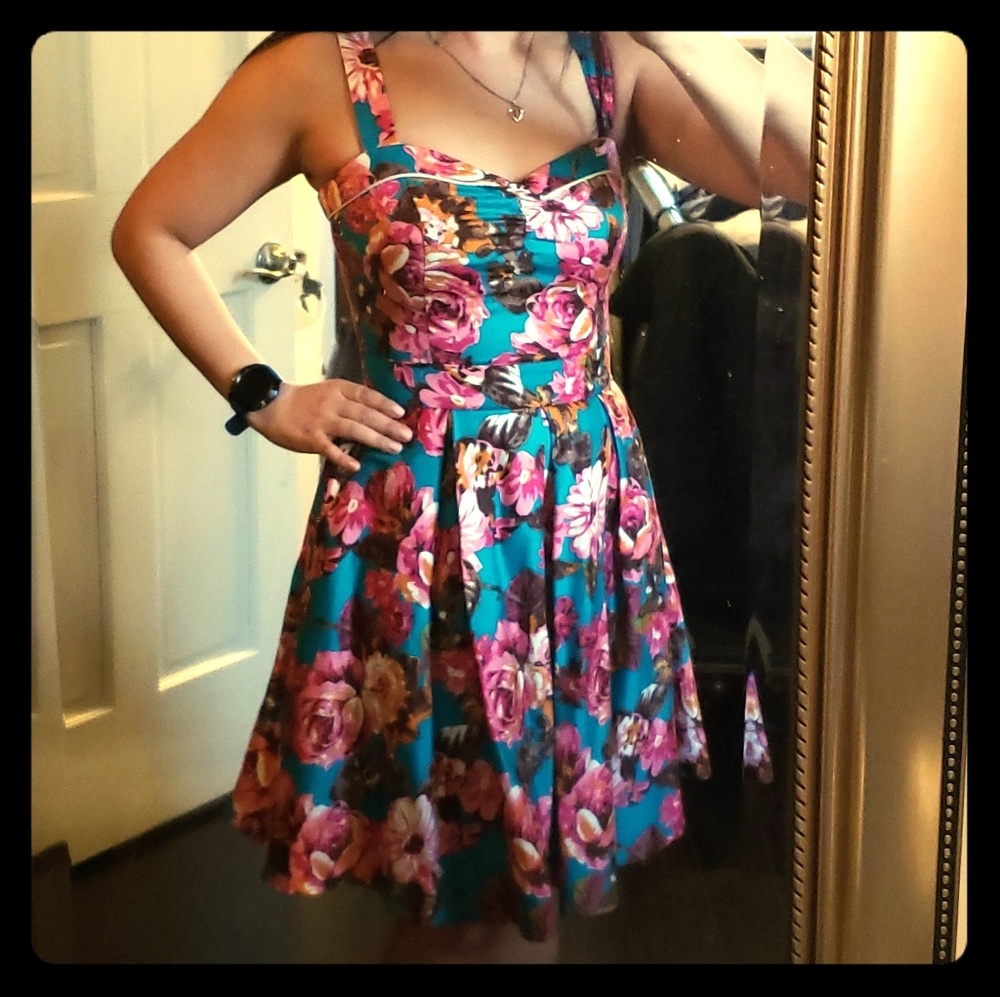 Beach Bash by Art Tatyana retro fit flare dress